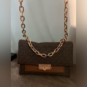 Michael Kors Cece Medium Flap Chain Shoulder Bag